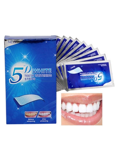 Buy SMILEKIT 5D White Teeth Whitening Strips Advanced Fast Effective 3 Days Significant Whitening Portable Comfortable Easy to Use 7Pcs/Pack in Saudi Arabia