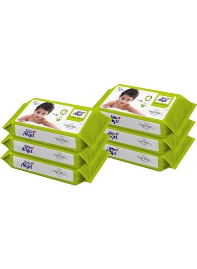 اشتري Super Soft Cleansing Baby Wipes 432 Count Enriched With Aloe Vera & Vitamin E Ph Balanced Dermatologically Tested & Alcoholfree Pack Of 6 72 Count Pack في الامارات