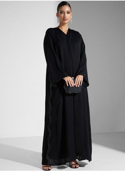 اشتري Embellished V-Neck Abaya في السعودية