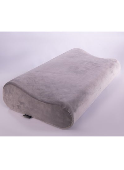 Buy Medical sleeping pillow for the bed, made of German memory foam, to prevent neck, shoulder, and spine pain (gray, 60 * 35) in Egypt