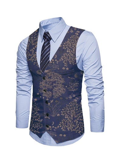 Buy New Fashionable Personalized Printed Men's Suit Vest in Saudi Arabia