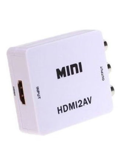 Buy HDMI To AV HD Video Converter Cable White in Egypt