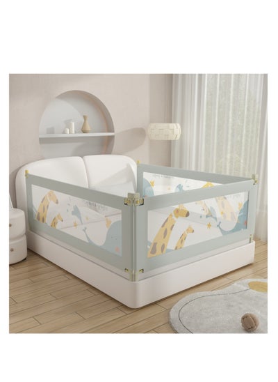 اشتري 1-Piece Baby Anti-Fall Height Adjustable Bed Rail Guard 1 Side 150CM في السعودية