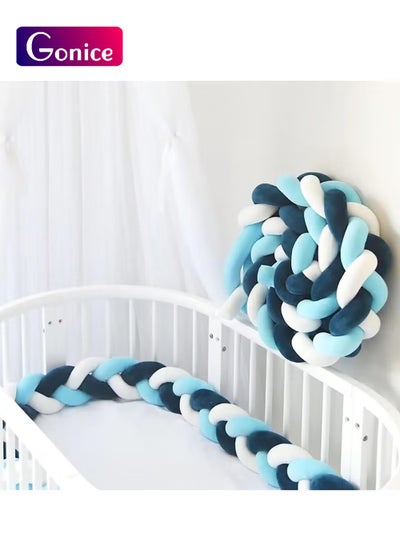 Buy 100% Cotton Cushion Soft Knot Pillow Knotted Cot Bumpers Bed Braid Pillows Cushion for Room Decor in Saudi Arabia