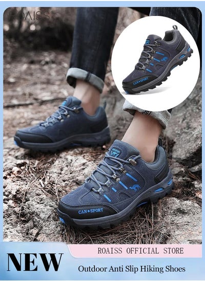 Buy Men's Frosted Outdoor Hiking Shoes Durable And Anti Slip Wide Edition Sports Shoes in Saudi Arabia