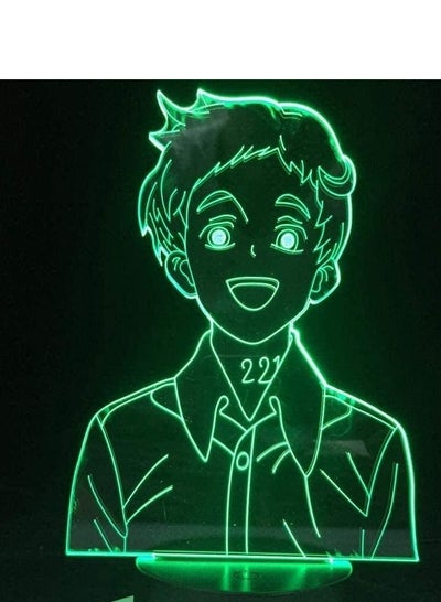 اشتري Multicolor 3D Illusion Light LED Night Light with The Portrait of The Characters from The Japanese Manga Emma Bed or Desk lamp Decorative Interior Ideal for a Nursery في الامارات