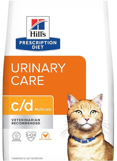 Buy Hill's   Dry Food for cat  Prescription Diet  c/d Multicare with Chicken Dry Food for cat in UAE