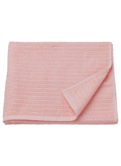 Buy Bath towel light pink 70x140 cm in Saudi Arabia