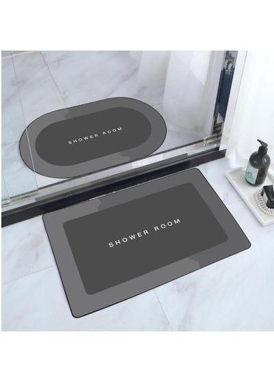 Buy Super Absorbent Non-slip Bathroom Mat Toilet Anti-skid Bathtub Foot Mat Kitchen Living Room Floor Mat Home Decor in UAE