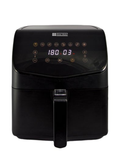 Buy Home Maker Digital Air Fryer 7.5 Liter, 1450-1700 W, High Speed Air Circulaton System, Preset Cooking Programs, Timer & Temperature Control, Over Heat Protection, Non-stick & Removable Basket, Black in UAE