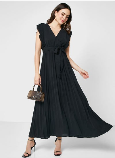 Buy Pleated Wrap Dress in Saudi Arabia