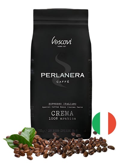 Buy Perlanera Crema Arabica Flavor Coffee Beans 1kg  (Pack of 1) in UAE