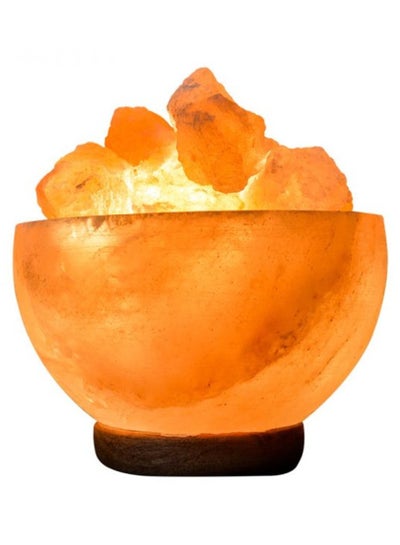 Buy Organic Secrets Himalayan Pink Salt Fire Bowl Lamp with Chunks (Large) in UAE