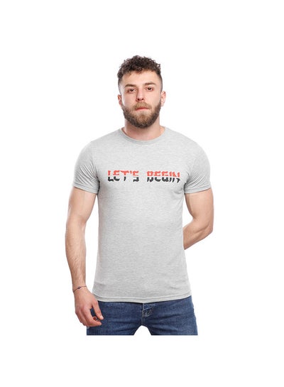 Buy COUP Regular Basic T-Shirt For Men - Grey - S in Egypt