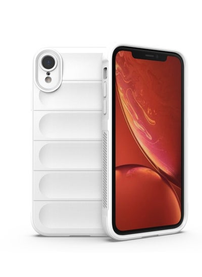 Buy Premium Protection Back Silicone Case Compatible with Iphone XR Magic Shield Shockproof Case with Camera Protection (White) in Egypt