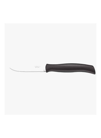 Buy Athus 3 Inches Paring Knife with Stainless Steel Blade and Black Polypropylene Handle in UAE