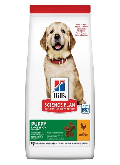 اشتري Hill's Science Plan Large Breed Puppy Food with Chicken value pack 16kg في الامارات