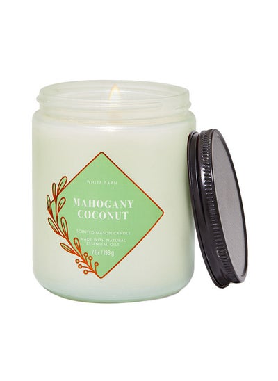 Buy Mahogany Coconut Single Wick Candle in Saudi Arabia