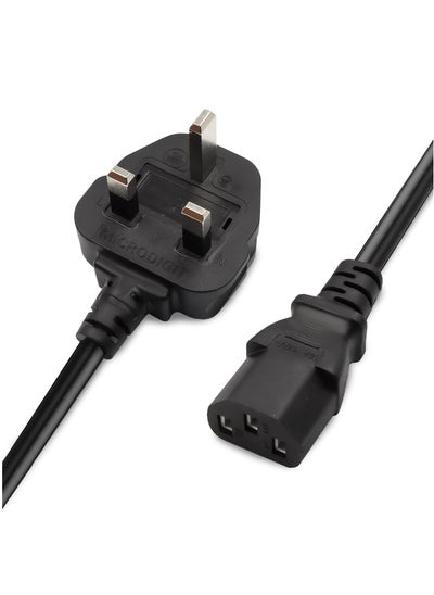 Buy 1.8m/6ft Desktop Power Cable - Reliable Pure Copper Wire for Computers, TVs, Monitors, and More in UAE