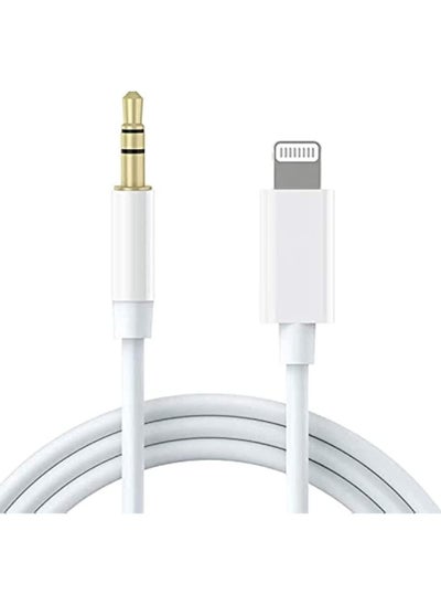 Buy Aux Cord for iPhone, Apple MFi Certified esbeecables Lightning to 3.5mm Aux Cable for Car Compatible with iPhone 12 11 XS XR X 8 7 6 iPad iPod to Car Home Stereo Speaker Headphone in UAE