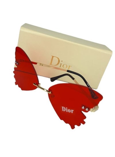 اشتري Passionate Red Butterfly Sunglasses: Unleash Your Inner Charm - Your Perfect Accessory! | Trendy, Fashion, Eyewear, Designer, UV-Protective, Stylish, Women, Latest, Glamorous في مصر