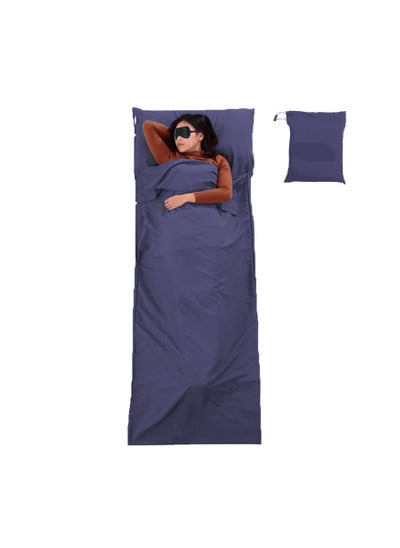 اشتري Sleeping Bag Liner Travel Sheets Sleep Sack for Adults Camping for Backpacking Hotels & Hostels Ultralight Backpacking Comfortable Sleep Sack for Backpacking Hotel Hostels And Traveling في الامارات