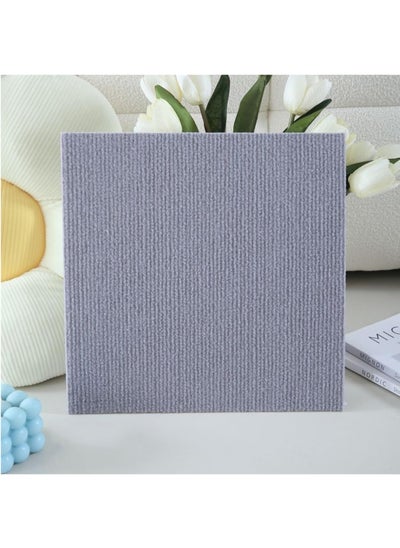 Buy Peel and Stick Carpet Tiles,Self-Adhesive Square Soft Floor Tiles,30cmx30cm DIY Washable Tiles Carpet,for Bedroom,Dining Room(Size:10pcs,Color:Light Gray) in UAE