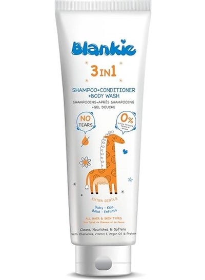 Buy Blankie 3 in 1 shampoo + conditioner + body wash 200 ml in Egypt