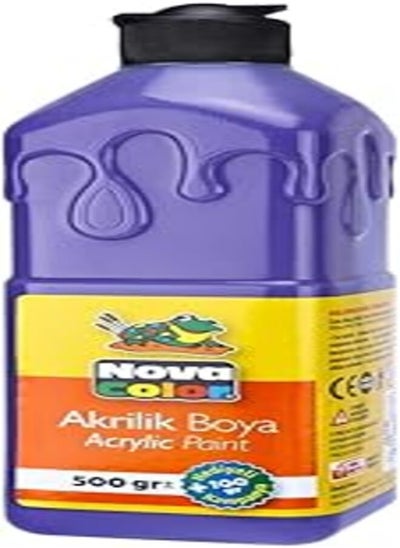 Buy Nova color nc389 acrylic paint 500 gm. - purple in Egypt