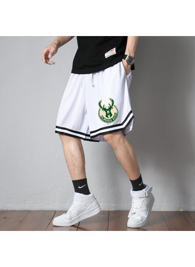 Buy Summer Breathable Bucks Shorts Casual Mens White in Saudi Arabia