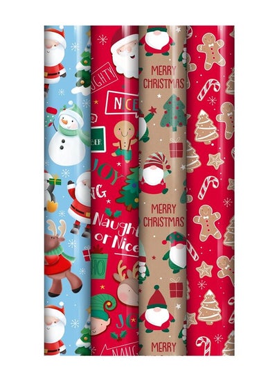 Buy Eurowrap 7M Cute Gift Wrap 36'S FSC, Assorted 1 Piece in UAE