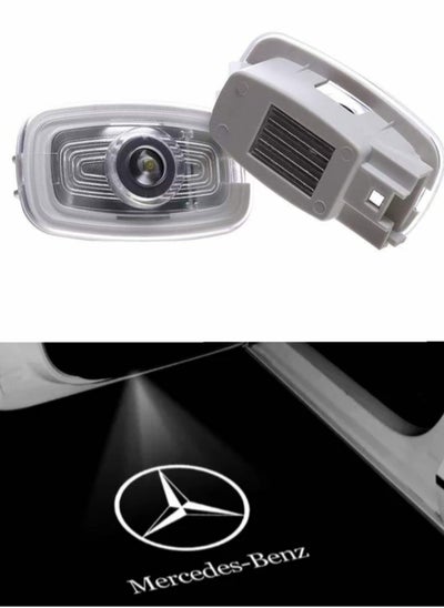 اشتري Mercedes Door Logo Light Welcome Projector Lamp Compatible Model Mercedes CLS 2019 CLA-Clsaa 2020-2021 -2021  S-Coupe New CLA CLS E-Coupe S-Coupe Puddle Light Banz Accessories 2PC For 2Door في الامارات