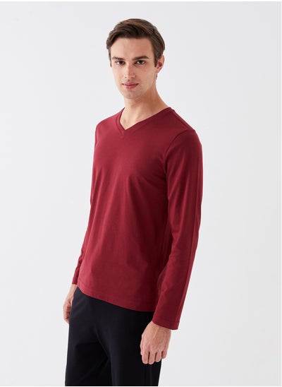 Buy V-Neck Long Sleeve Men's Undershirt in Egypt