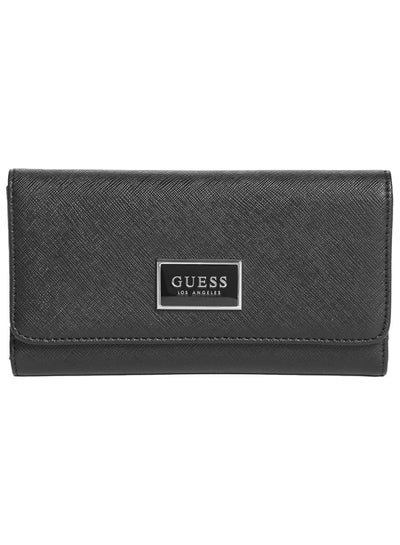Buy GUESS Factory Women's Abree Logo Saffiano Slim Trifold Wallet in Egypt