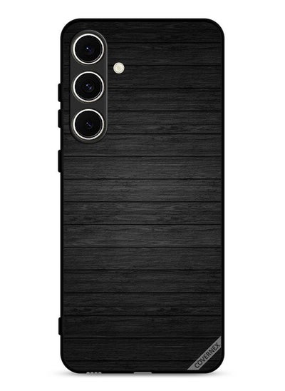 اشتري Samsung Galaxy S24 FE 5G Protective Case Cover Dark Wooden Pattern في السعودية