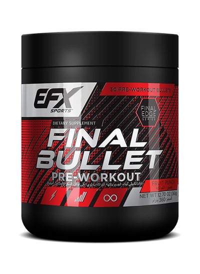 Buy Final Bullet Pre-Workout Powder - Fruit Punch - (30 Servings) in Saudi Arabia