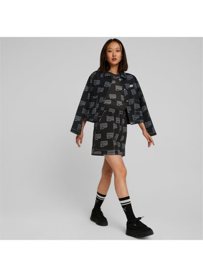 Buy Womens Downtown All-Over-Print Mini Skirt in UAE
