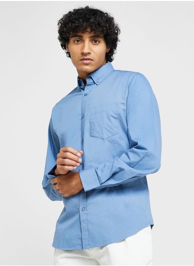 Buy Pure Cotton Casual Double Pocket Shirt in Saudi Arabia