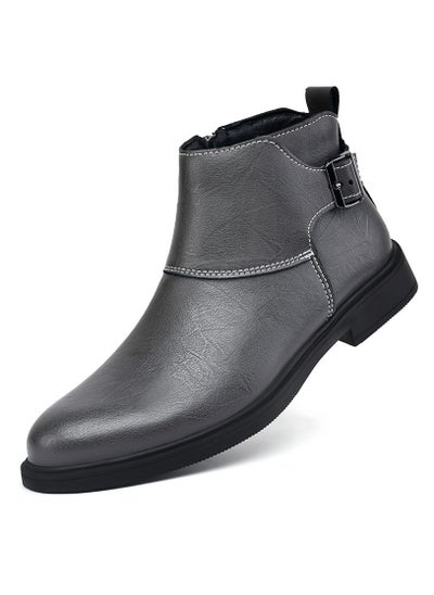 اشتري New Men's Casual Leather Boots في الامارات