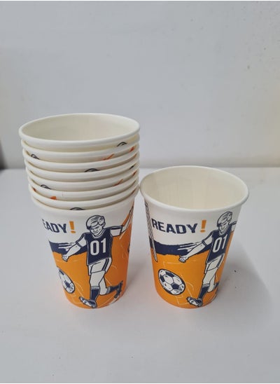 Buy Printed paper cups 50 pieces random shapes in Egypt