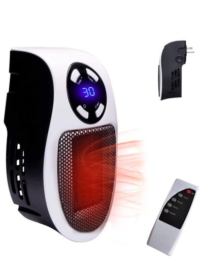 اشتري In Heater for Indoor Use Fast Heating Wall Space Heater Low Wattage Heater with Thermostat Led Display for Home Office Bathroom Indoor Use في الامارات