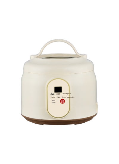 Buy Multifunctional Portable Rice Cooker, Porridge Cooking Small Electric Cooker, Non-Stick Inner Pot, Cooking/Steaming/Warming Function, 3 L, 600 W in UAE