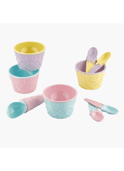 اشتري 9-Piece Carnaval Ice Cream Set 20 x 5 cm في الامارات