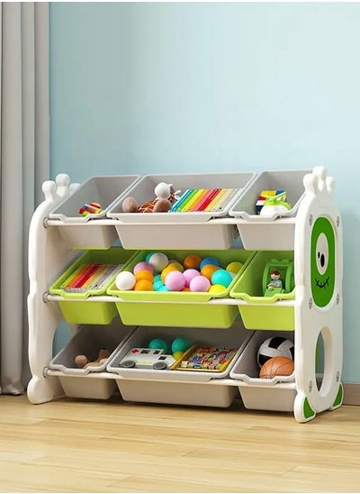 Buy Plastic Kids Furniture Book Shelf Baby Chest Corner Cupboard Rack Drawer Toys Storage Bookshelf Children Cabinets in UAE