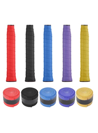 Buy 5PCS Stretchy Anti-skid Tennis Badminton Racket Overgrips, Sweat Absorption & Non-Slip Handle Grip Tape for Tennis Racquet Grips, Badminton Racket Grips, Squash Grips in Egypt
