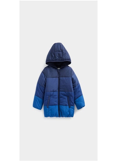 Buy Blue and Grey Padded Jacket in Saudi Arabia