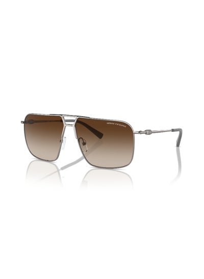 Buy Men'sPolarized Pilot Shape Metal Sunglasses 2050S - Lens Size: 60 Mm - Matte Gunmetal in Saudi Arabia