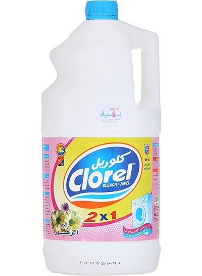 اشتري Clorel Liquid Bleach 2 In 1 For Front Load - 4 kg , Floral في مصر