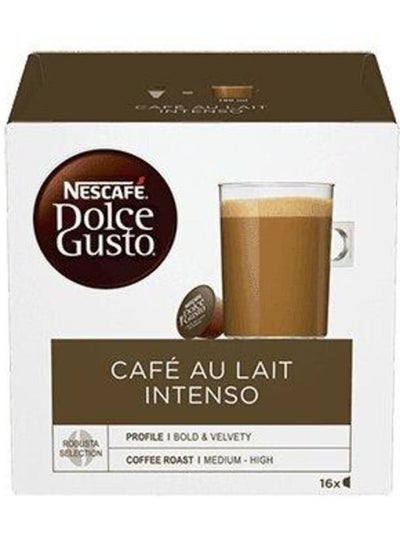 Buy Cafe Au Lait Intenso 16 Capsules of 10g-160g in UAE