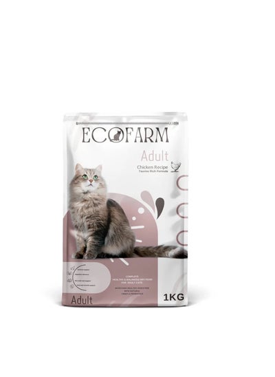 Buy Ecofarm Dry Food For Adult Cat 1 kg in Egypt